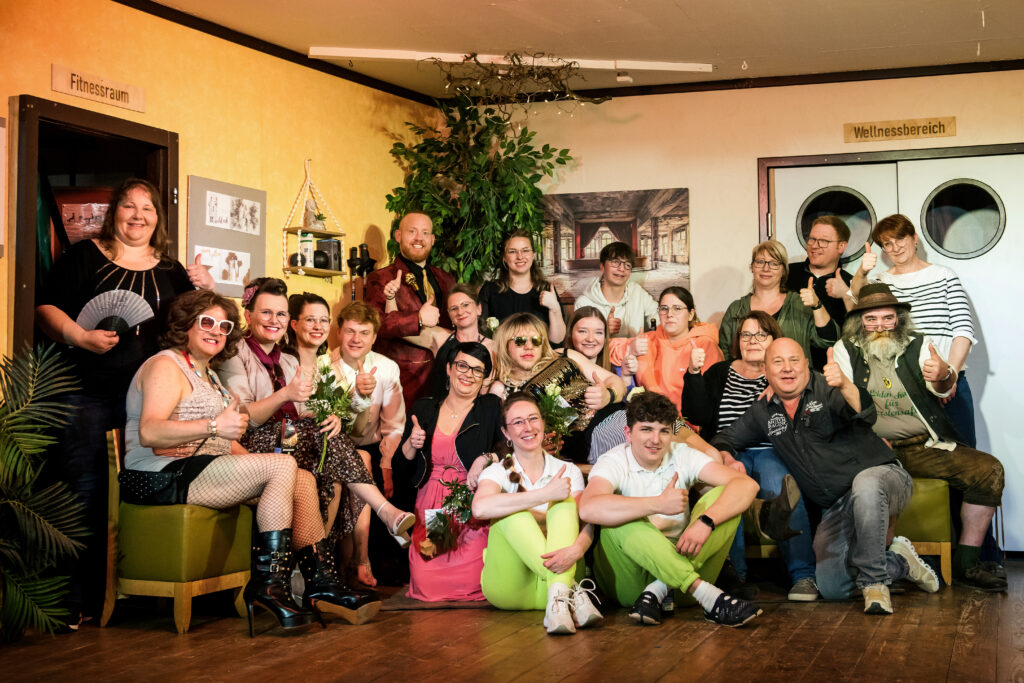 Gruppenbilder der Schauspieler